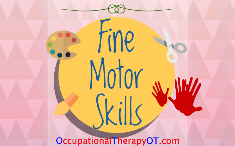 Child practising fine motor skills with small objects